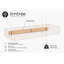 Tablette flottante en bois - 8 po de profondeur - 3 po d'épaisseur-824266830-824266834