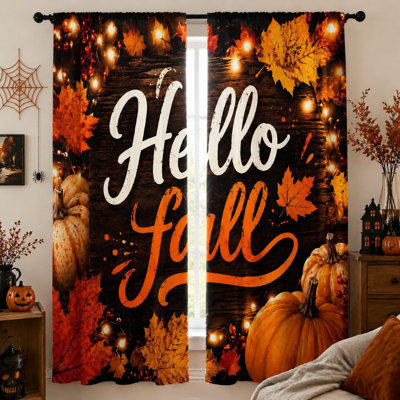 2Pcs Hello Fall Pumpkins