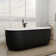 Colour 67''L x 31''W Freestanding Soaking Acrylic Bathtub with Chrome Drain and Overflow