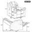 Fauteuil inclinable manuel avec bande lumineuse DEL-1558976750