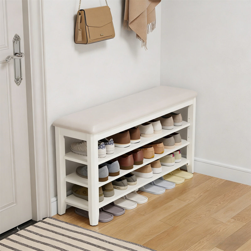 Premium Wooden Shoe Cabinet For Home, 20.4" H x 39.3" W x 11.8" D