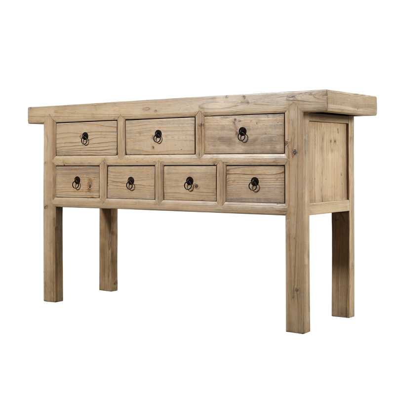 Capri Solid Wood Sideboard, Brown, 35"H x 60"W x 16.7"D