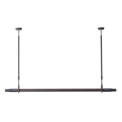 Ceiling-Mounted Drying Rack Charcoal Gray