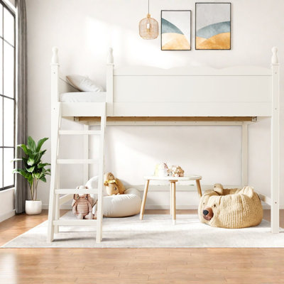 Lits peu encombrants avec rangement, loft moderne en bois aggloméré pour petites pièces