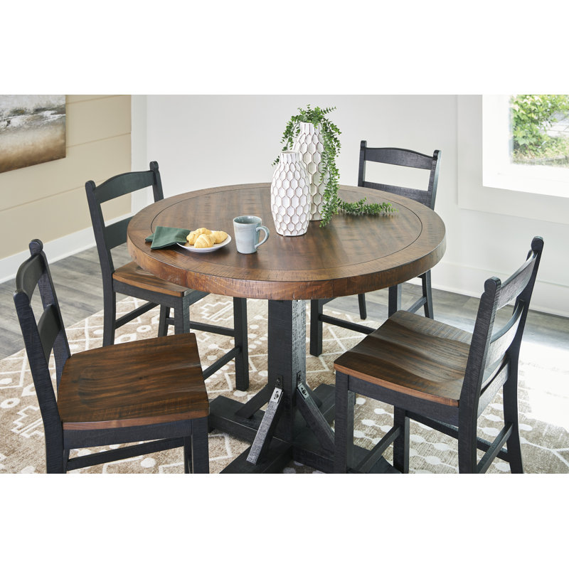 Valebeck Counter Height Dining Table and 4 Barstools