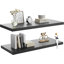  Grandes tablettes flottantes murales pour ensemble de 2 tablettes murales en bois de 30 po x 10 po x 1 po avec support mural pour chambre à coucher, cuisine, salon, noir-870046222-868230017