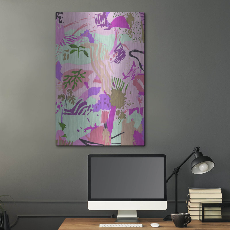  «Chrome Reverie 1» par Melissa Wang, art mural en métal, 24 po x 36 po, H 36 po x l 24 po