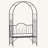 45.25'' W x 23.25'' D Metal Arbor with Bench in Black
