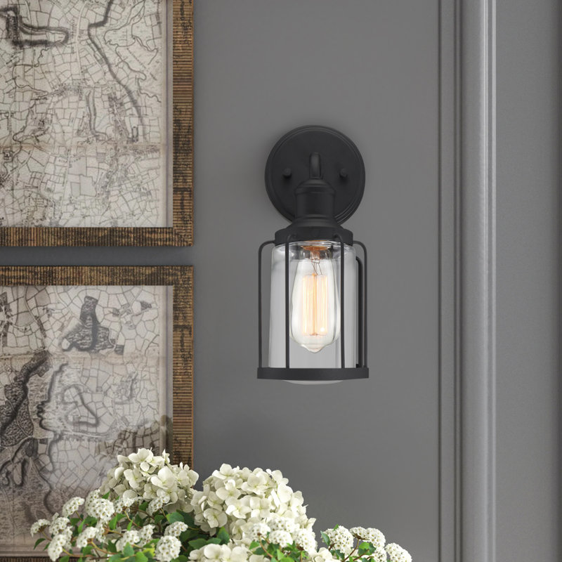 Leyden Steel Armed Sconce