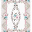 Tapis oriental rectangulaire en polyester tissé à la machine 3 pi 3 po x 6 pi 7 po vert / blanc / rose