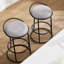 Tabouret de comptoir à dossier bas Kynsley-2142562161