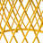 Mesmerizing Matte Yellow Iron Side Table, Feature Highlighted, 20.11"X20.11"X17.95", 20 Lbs Max Load Capacity Chic Yellow, Geometric Design,