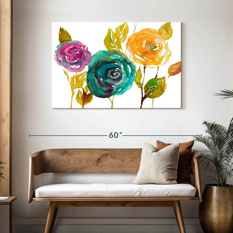 Trio moderne de fleurs Harnek II, H 30 po x l 45 po