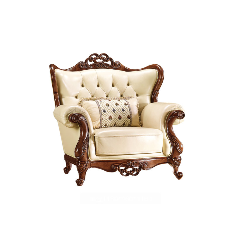 Chaise avec accoudoirs touffetés de 46,4 po American