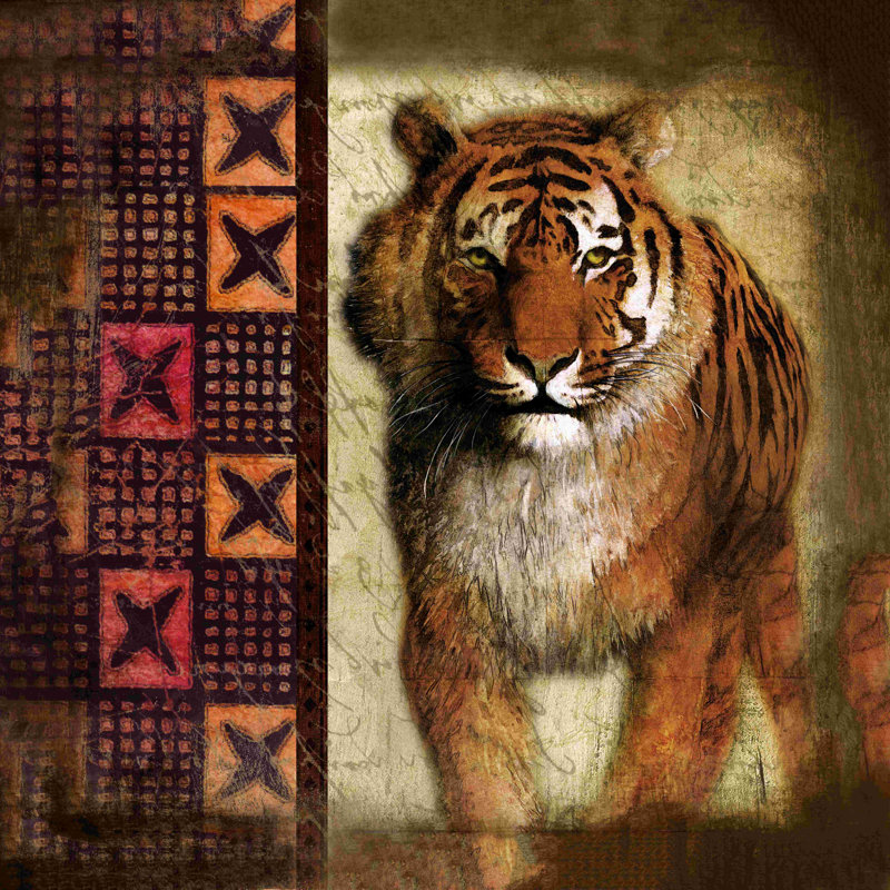 Tigre traditionnel, H 12 po x l 12 po