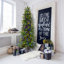 Carmel Slim Green Pine Trees Artificial Christmas Tree with 550 with Colored and White LED String Lights-380170525
