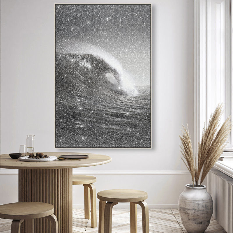 Tectonic Flow II Print by Oliver Gal, 16"H x 11"W, Silver Floater Frame