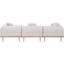 Canapé modulaire d'extérieur en oléfine de 106,5 po Madeleine-755193184