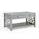 Lund 36" Wooden Rectangular Coffee Table with 1 Drawer and 1 Shelf