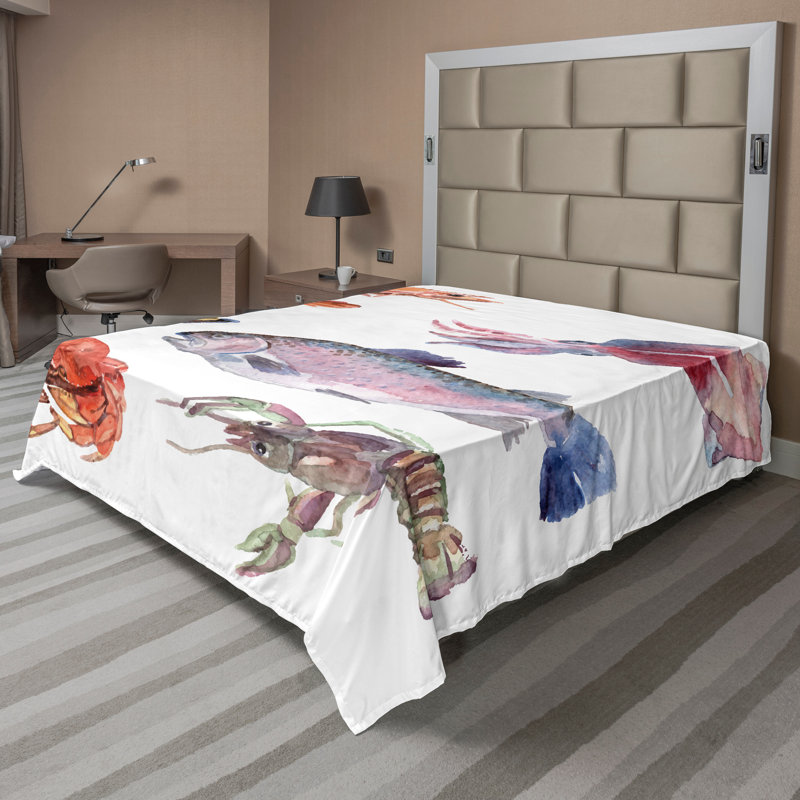 Drap plat Ambesonne, Drap plat pour très grand lit californien