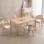 Rustic Dining Chair With Wicker Back And Wide Seat For Dining Room, Parlour-184794915-184794897