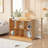 Dousy- 35.43” Wodden Cube Shelf, 2 Tier Open Shelf Bookcases 7 Cube Bookshelf With Base, Freestanding Cube Storage Organizer Bookshelves Display Shelf For Bedroom, Living Room, Home Office