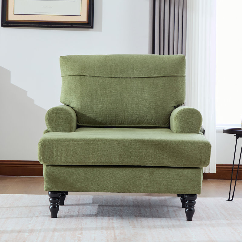 Fauteuil inclinable Chenille, Vert olive