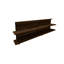 Table d'appoint moderne noyer 70,9 po x 20,5 po x 8,7 po | 100% panneau de particules enduit de mélamine et métal, épaisseur: 0,7 pouce | Design industriel, parfait pour le salon et le bureau personnel, élégant et durable-910899517