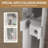 Aluminum Frame Double Sliding Shower Door, 1/4" (6Mm) Clear Tempered Glass With Explosion-Proof Film,  Dual Stainless Steel Handles