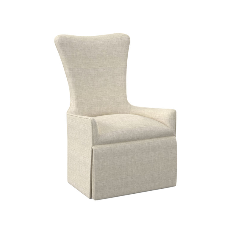 Chaise d'hôte Providence - à jupe, Amber, 100 % polyester lin Elise
