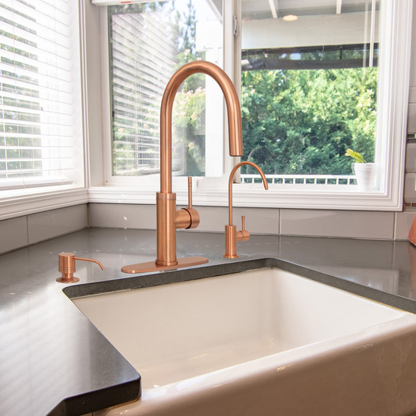 Oiled Bronze And Copper Kitchen Faucet