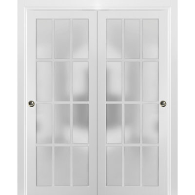 Portes de placard coulissantes en verre givré Felicia