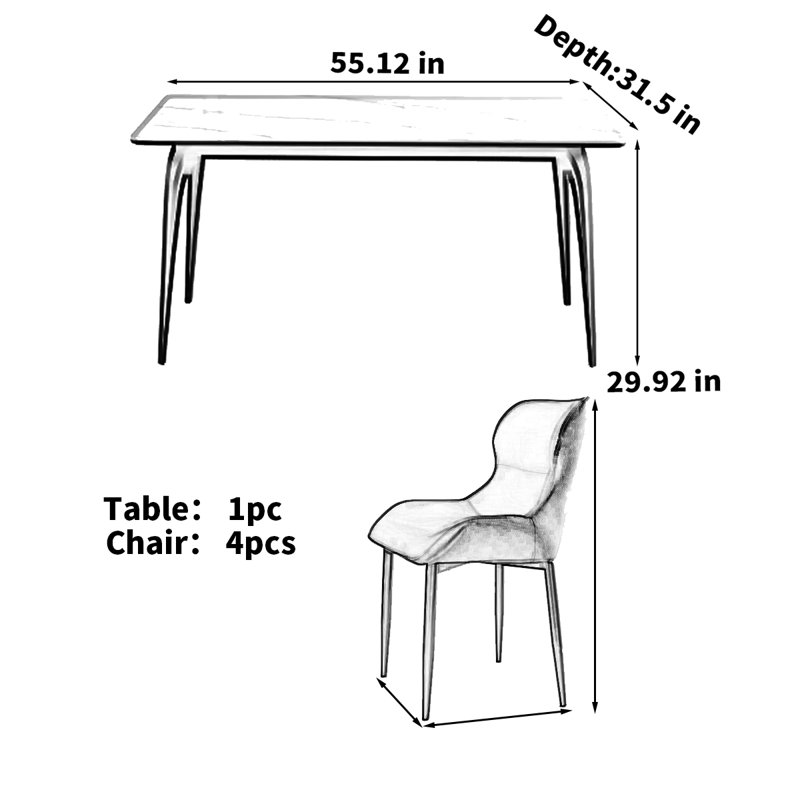 Greeson, 29.92"H x 55.12"L x 31.5"W