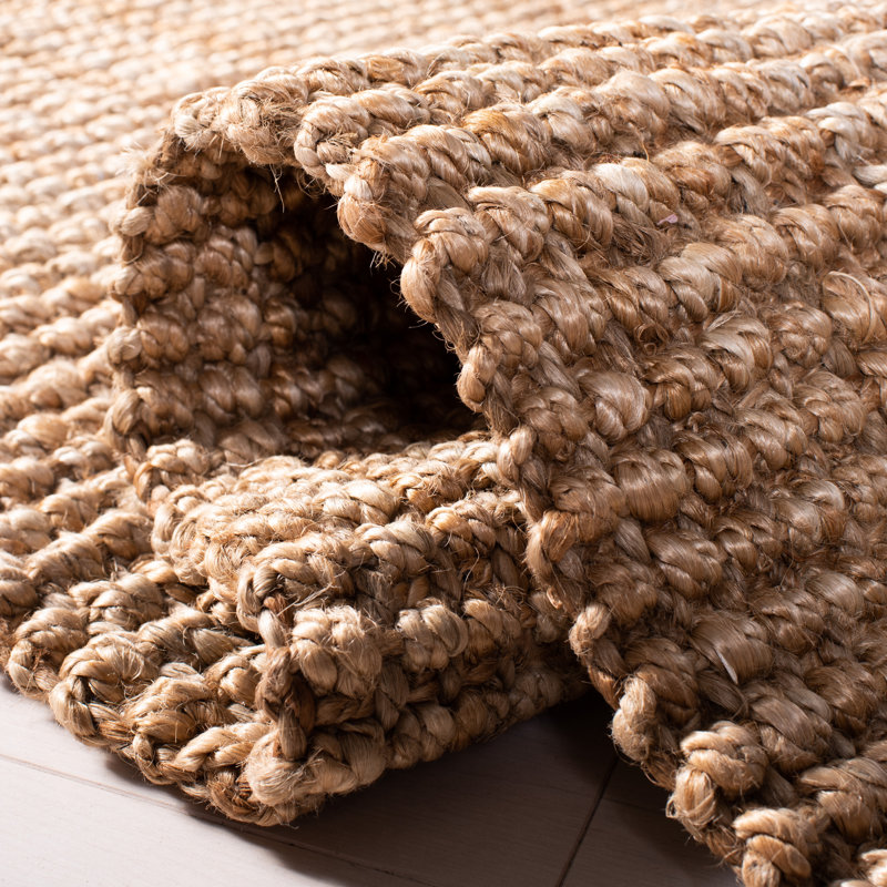 Martha Stewart Hand Woven Jute Solid Color Rug, Rectangle 8' x 10'
