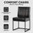 Faux Leather Upholstered Metal Side Chair-192695009-94932571