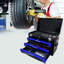 20' ' portable 3-drawer steel toolbox, 4 layers of tools with metal latches, with top storage tray and carrying handle, multi-function tool storage for garage, home, or workbench-767713424