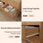 Commode 9 tiroirs l 57,9 po de large avec poignées en métal
