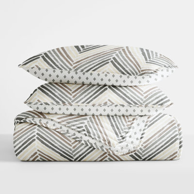 Becky Cameron Gray Microfiber Reversible Quilt Set