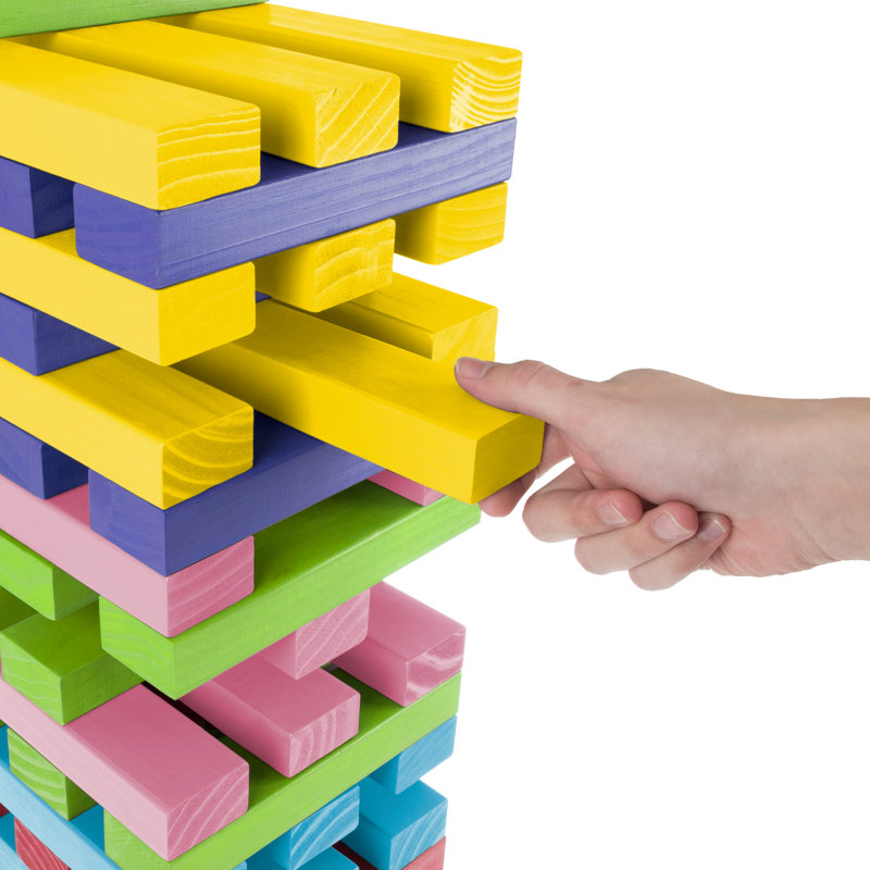 Hey! Play! 8 Player Wood Stacking Game