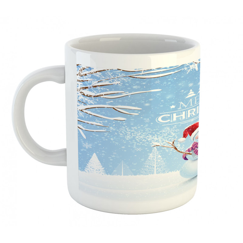 Grande tasse à café bonhomme de neige