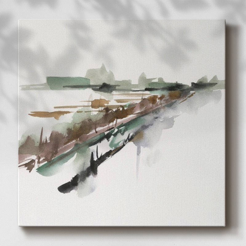 Rainy Fields I-Gallery Wrapped Canvas, 16" H x 16" W x 1.5" D