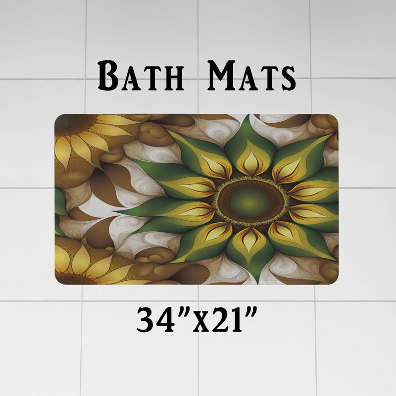 Rideau de douche Floral, H 93 po x l 70 po