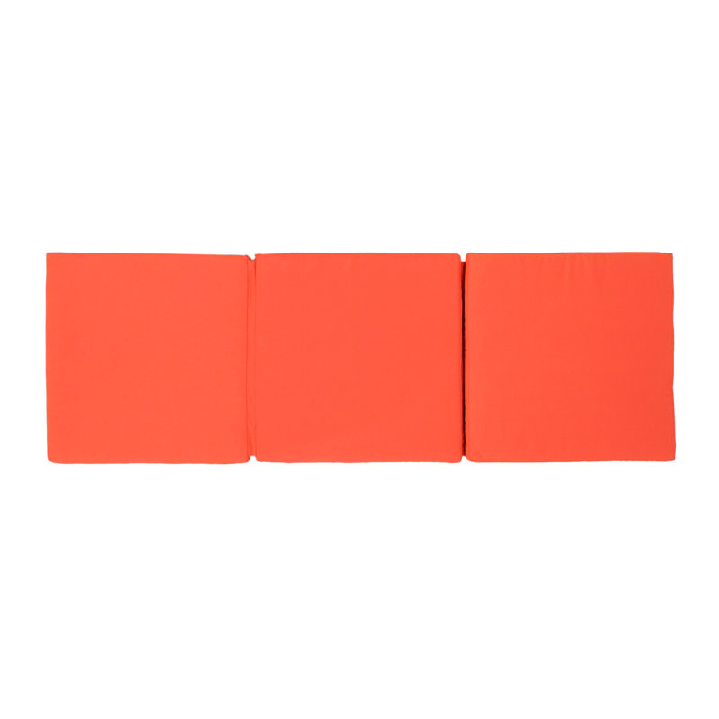 Orange - Cushion - Waterproof, Rectangular For Outdoor Use Water Lounge Shape, Protected Fabric