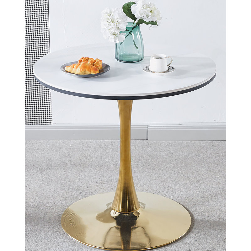 Table basse circulaire, Blanc