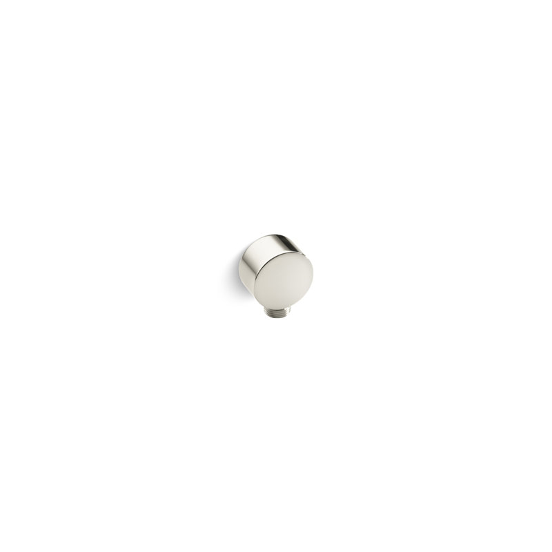 Foundations Contemporary Wall Supply Elbow, Polished Nickel