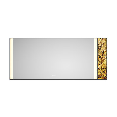 Grand miroir mural d'appoint à DEL, miroir de meuble-lavabo réglable anti-buée