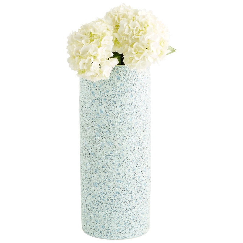 Fiji Ceramic / Porcelain Table Vase, 17.5" H x 7" W x 7" D