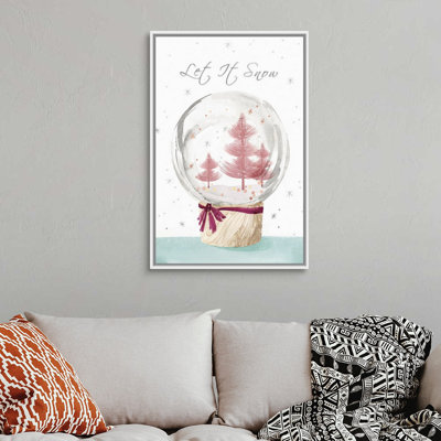 «Let It Snow II», reproduction d'art textuel sur toile
