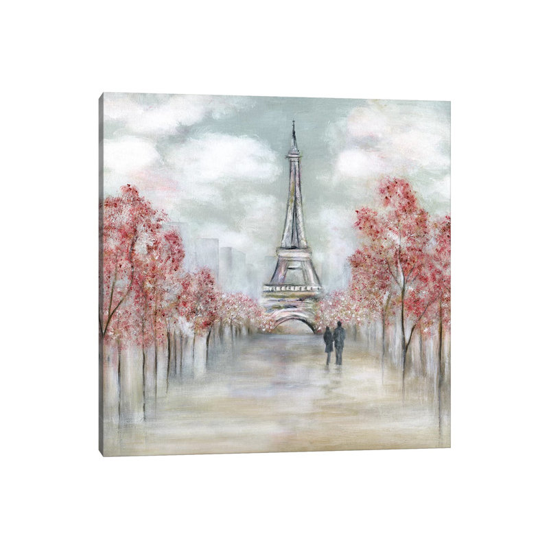 Paris In Springtime by Tava Studios - No Frame Gallery-Wrapped Canvas Giclée on Canvas, 30.48cm H x 30.48cm W