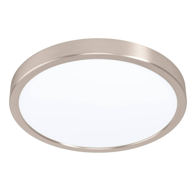 Aftonshire Flush Mount, Satin Nickel, 2.6cm H x 20.5cm W x 20.5cm D